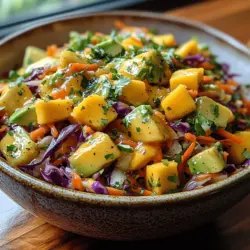 As summer approaches, our culinary cravings shift towards vibrant and refreshing salads that not only tantalize the taste buds but also elevate our dining experiences. One such dish that perfectly embodies this seasonal spirit is the Tropical Tango Mango Slaw. This colorful slaw combines a medley of fresh ingredients, each contributing unique flavors and textures that dance harmoniously on the palate. The Tropical Tango Mango Slaw is not just a feast for the eyes; it’s a healthful addition to any meal, brimming with essential nutrients and vibrant colors.