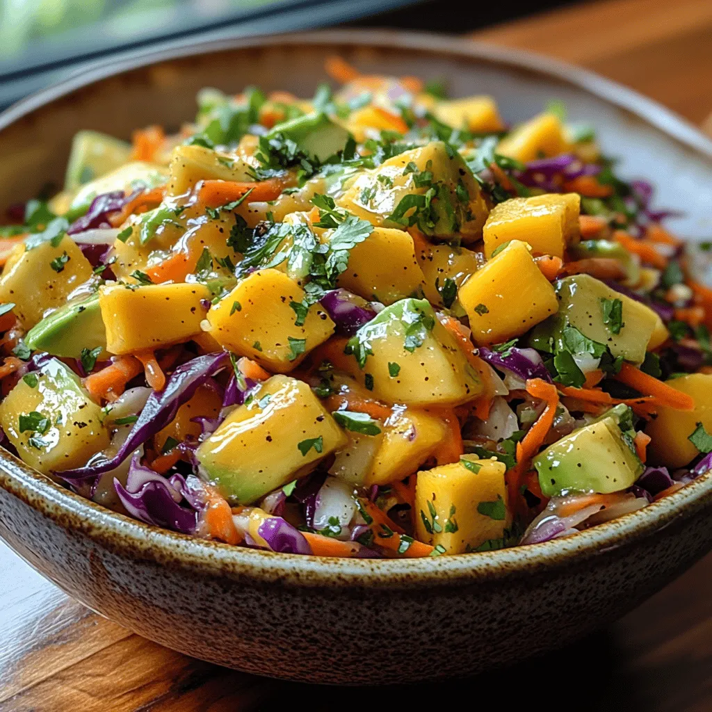 As summer approaches, our culinary cravings shift towards vibrant and refreshing salads that not only tantalize the taste buds but also elevate our dining experiences. One such dish that perfectly embodies this seasonal spirit is the Tropical Tango Mango Slaw. This colorful slaw combines a medley of fresh ingredients, each contributing unique flavors and textures that dance harmoniously on the palate. The Tropical Tango Mango Slaw is not just a feast for the eyes; it’s a healthful addition to any meal, brimming with essential nutrients and vibrant colors.