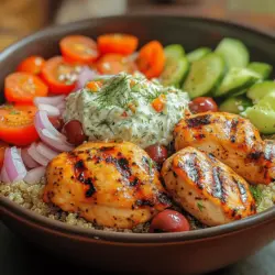 To fully appreciate the Sizzling Greek Chicken Gyro Bowl, it’s essential to understand the rich history and cultural significance of gyros in Greek cuisine. Originating in Greece, gyros are a popular street food that has gained worldwide fame. The word "gyros" translates to "turn" or "revolution," referring to the method of cooking meat on a vertical rotisserie, traditionally pork or lamb, which is then thinly sliced and served in pita bread.