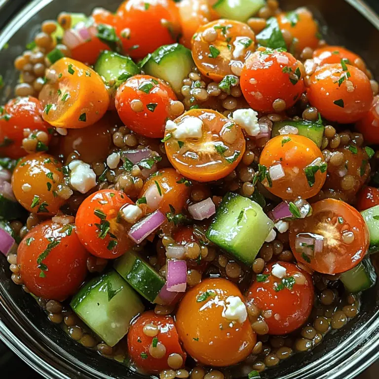 As the sun shines brightly and the temperatures rise, nothing is more satisfying than a refreshing salad that is not only delicious but also packed with nutrients. Enter the Refreshing Cold Lentil and Tomato Salad—a delightful dish that combines the earthy goodness of lentils with the vibrant flavors of fresh tomatoes and crisp vegetables. This salad is perfect for warm weather gatherings, as a light lunch, or as a nutritious side for dinner.