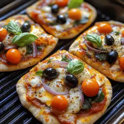 Grilled Pita Bread Pizza is an innovative twist on traditional pizza that combines the convenience of pita bread with the delightful flavors of your favorite toppings. This quick and easy recipe is perfect for busy weeknights or casual gatherings, offering a deliciously healthy alternative that is both satisfying and customizable. With just a few simple ingredients and minimal preparation, you can create a mouthwatering dish that everyone will love.