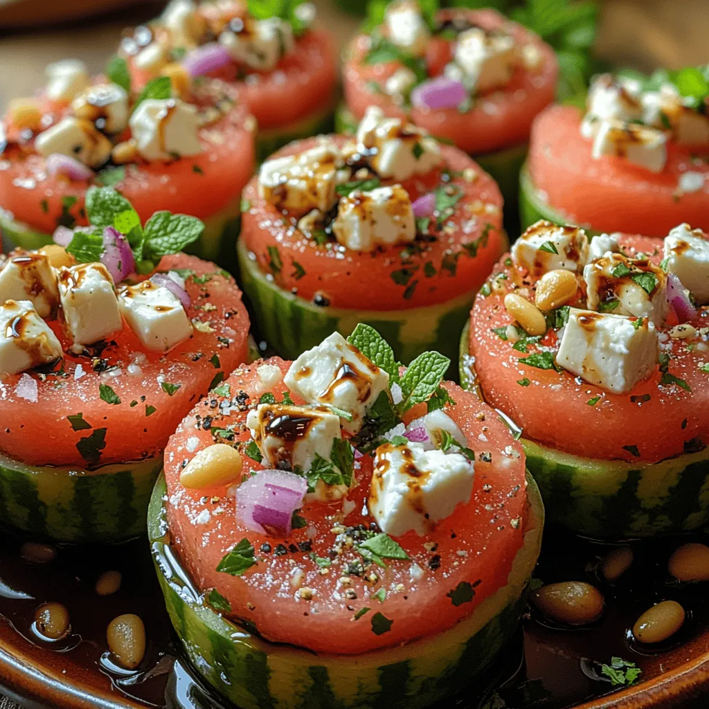 As the sun shines brightly and the temperatures rise, there’s nothing quite like a refreshing dish to cool you down. Enter the Feta Watermelon Salad Cups, a vibrant and delightful combination that perfectly encapsulates the essence of summer. This dish is not only visually appealing with its bright colors but also tantalizes the taste buds with the harmonious blend of sweet and savory flavors. The juicy sweetness of ripe watermelon pairs beautifully with the salty creaminess of feta cheese, creating a taste sensation that is sure to impress.