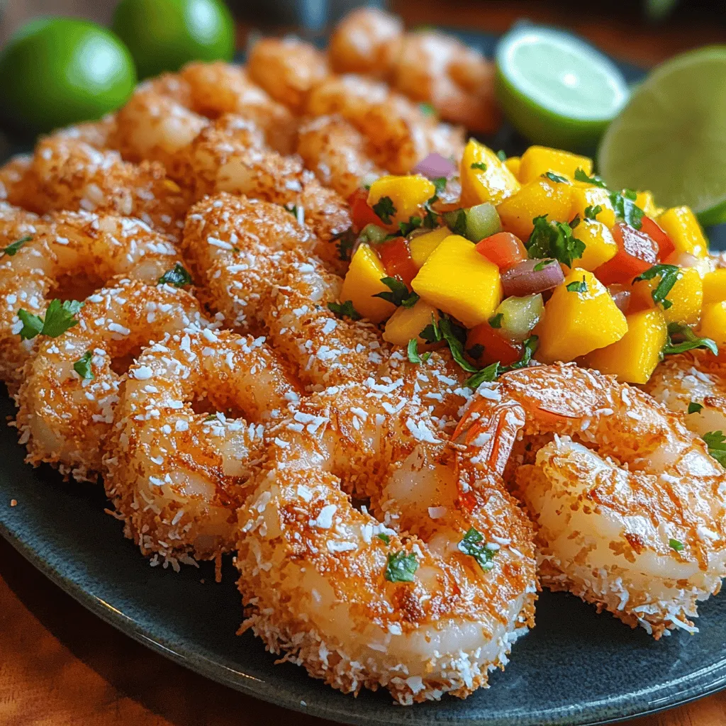 As the warm sun casts its golden rays, there's an undeniable urge to savor the vibrant and refreshing flavors that summer cooking brings. Among the myriad of delightful dishes that evoke the essence of summer, Tropical Coconut Shrimp Delight stands out as a culinary masterpiece inspired by the lush landscapes of tropical paradises. This dish, with its crispy, golden-brown shrimp coated in sweetened coconut and served alongside a zesty mango salsa, transports your taste buds to sun-soaked beaches with each delicious bite.