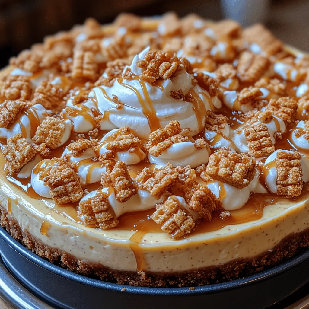The Cinnamon Toast Crunch Cheesecake is a delightful fusion of nostalgia and innovation, combining the beloved flavors of the classic cereal with the creamy richness of cheesecake. This dessert takes the sweet, cinnamon-sugar crunch that many of us grew up with and transforms it into an indulgent treat that’s perfect for any occasion. Whether you’re celebrating a birthday, hosting a family gathering, or simply looking for a sweet treat to enjoy on a quiet evening, this cheesecake promises to be a showstopper.
