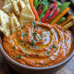 Creamy roasted red pepper dip is one of those culinary delights that tantalizes the taste buds and elevates any gathering. With its rich, velvety texture and a burst of flavor, this dip has become a favorite for parties, casual get-togethers, and even quiet evenings at home. The star of this dip is undoubtedly the roasted red peppers, which lend a sweet, smoky flavor that perfectly complements the creamy elements of the dip. Whether you're serving it with crunchy vegetables, warm pita chips, or slathering it on sandwiches, this dip proves to be incredibly versatile.