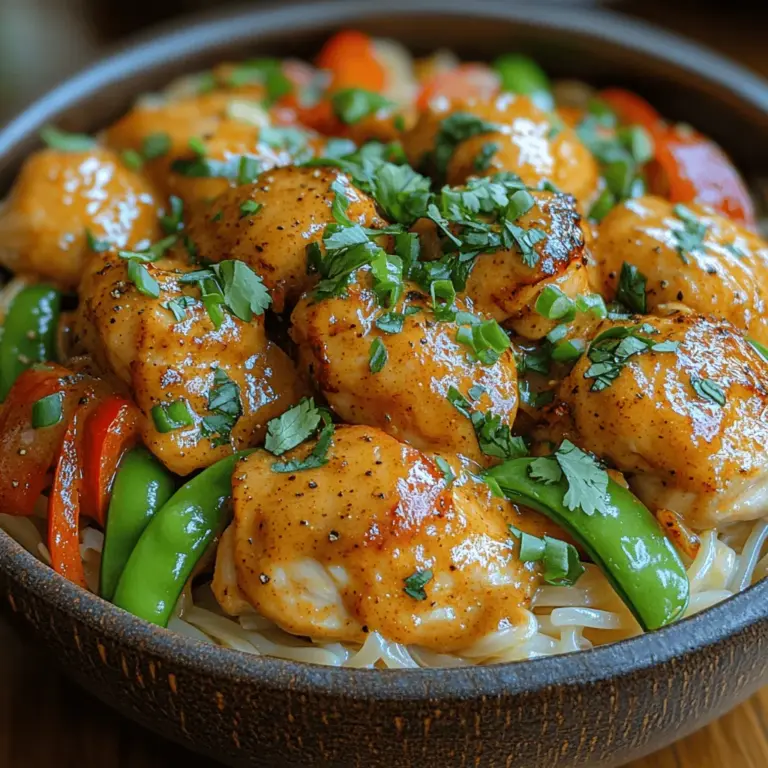 Thai cuisine is celebrated worldwide for its bold flavors and vibrant ingredients. Whether it’s the fragrant herbs, the heat of chilies, or the rich coconut milk, Thai dishes offer a sensory experience that keeps food lovers coming back for more. Among the myriad of beloved Thai recipes, one stands out for its harmonious blend of textures and tastes—the Spicy Thai Peanut Chicken Noodles. This dish is a fantastic representation of the Thai culinary philosophy, balancing spicy, creamy, and crunchy elements to create a satisfying meal that is both easy to prepare and immensely flavorful.