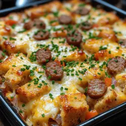 Start your day on a flavorful note with a Savory Sausage Breakfast Casserole. This delightful dish harmoniously blends the robust flavors of sausage, fresh vegetables, and gooey cheese, creating a breakfast that is both hearty and satisfying. Perfect for family brunches, festive holiday gatherings, or even meal prepping for busy weekdays, this casserole is a versatile addition to your breakfast repertoire. In this article, we will delve into the intricacies of preparing this delectable dish, including detailed preparation steps, nutritional information, and tips for customizing the casserole to suit your preferences.