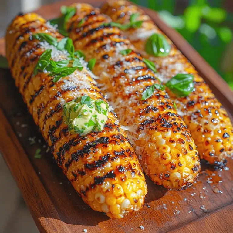 As summer approaches, the tantalizing scent of grilled corn wafts through backyards and parks, signifying the arrival of barbecue season. This beloved side dish has become a staple at outdoor gatherings and family picnics, celebrated not only for its sweet, crunchy kernels but also for its versatility. Traditionally enjoyed with just a sprinkle of salt or a slather of butter, grilled corn is now being transformed into a gourmet experience with the addition of basil butter. This innovative twist elevates the classic flavor profile, making it a must-try for both novice cooks and seasoned chefs alike.