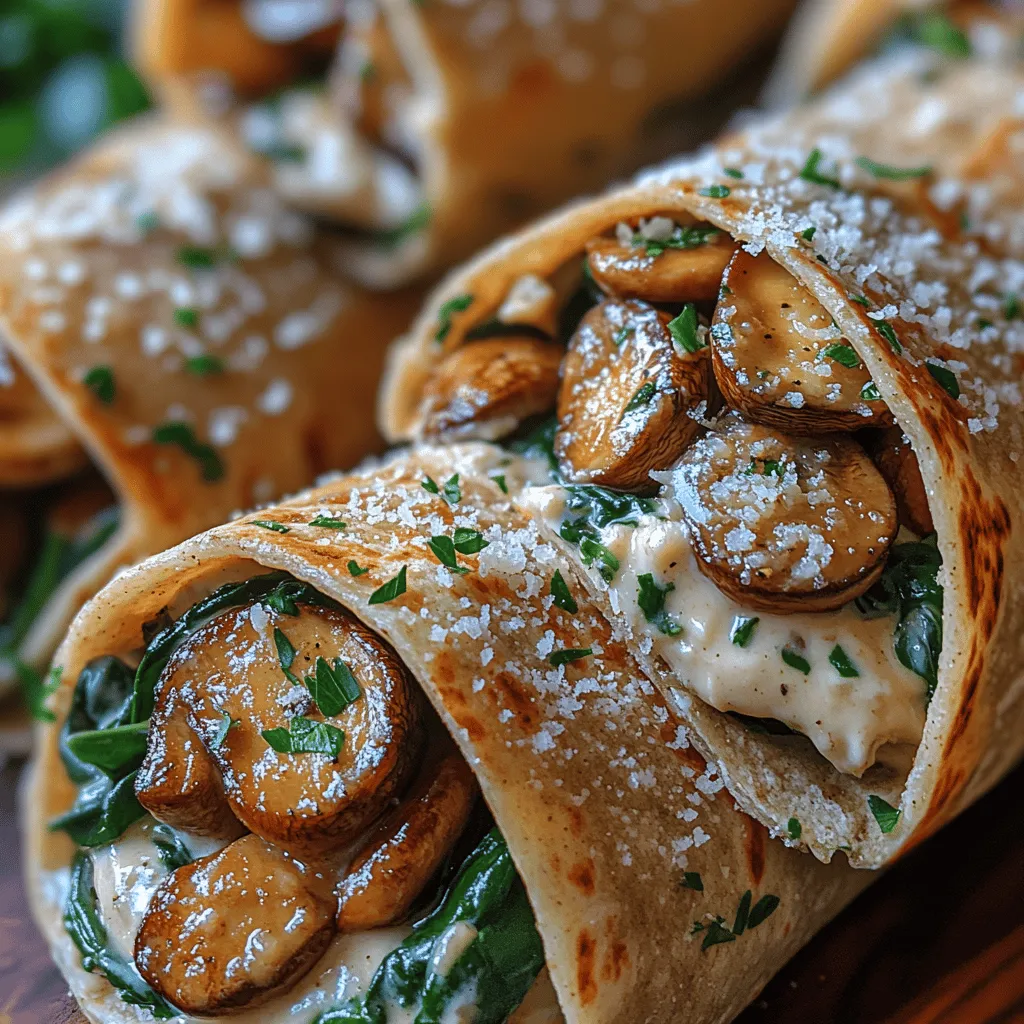 Are you searching for a quick yet satisfying meal that combines rich flavors with wholesome ingredients? Look no further than our Creamy Garlic Mushroom Wraps! This delightful dish is not only packed with savory goodness but also embraces the comfort food essence that wraps provide. Picture this: tender sautéed mushrooms enveloped in a creamy garlic sauce, all wrapped in a warm whole wheat tortilla. It’s a dish that caters to your taste buds while also offering a nutritious option for lunch or dinner.