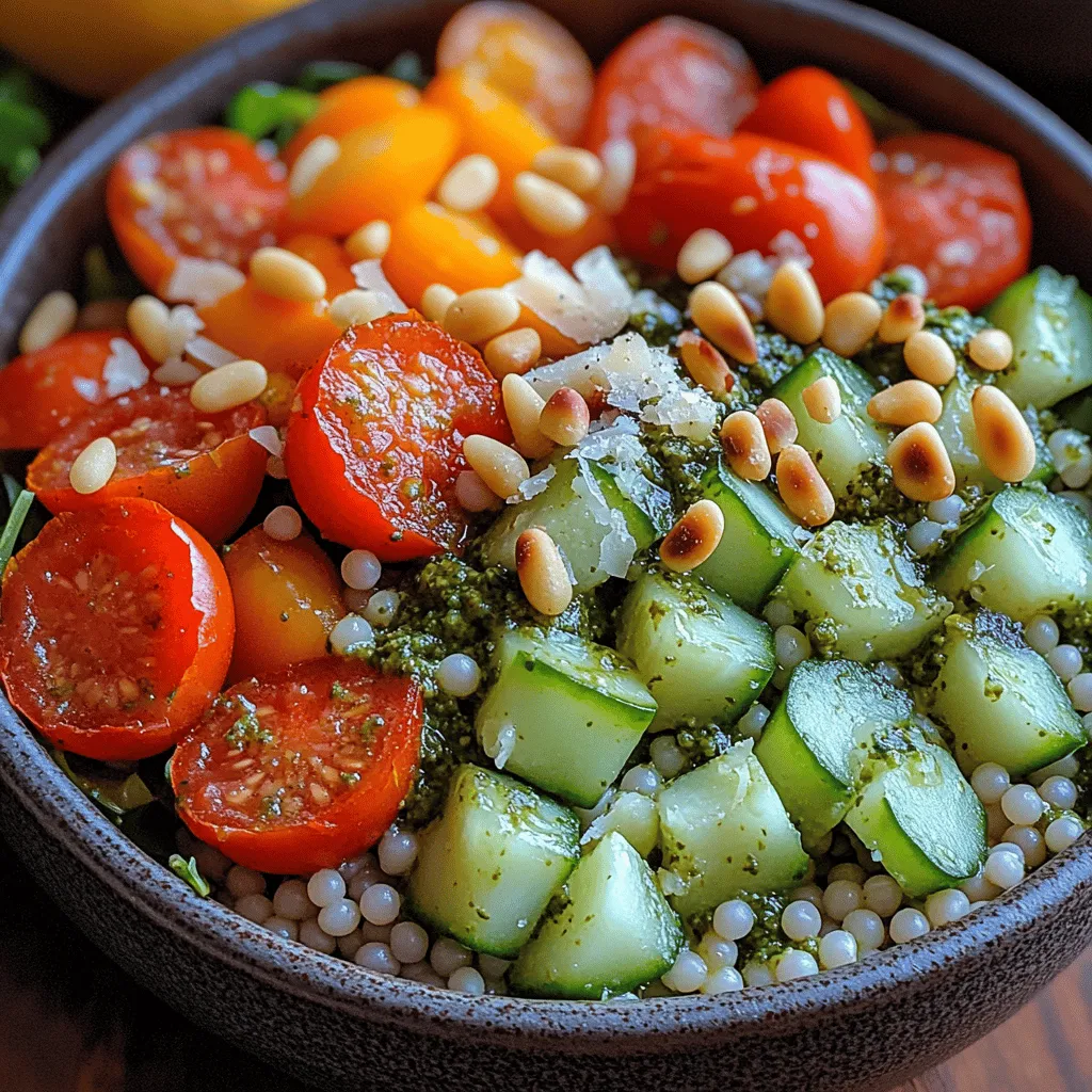 Pesto is a versatile sauce that can be tailored to suit individual tastes and dietary needs. While the classic basil pesto is a favorite, there are numerous variations that can elevate your Chilled Mediterranean Pearl Couscous Pesto Bowls. Here are a few delightful alternatives: