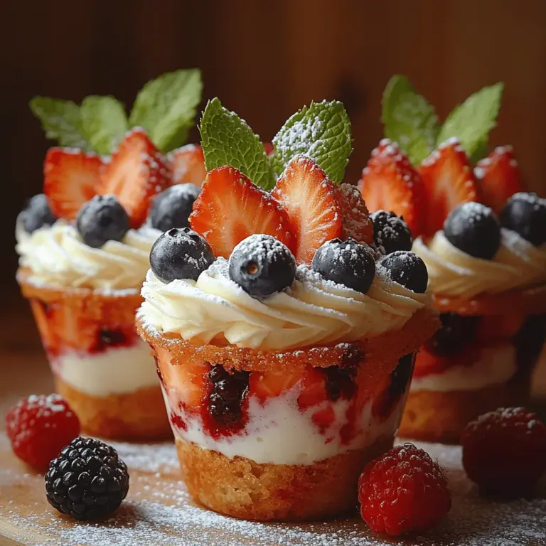 To truly appreciate Berry Bliss Cream Cups, it’s essential to understand the ingredients that come together to create this delightful dessert. Each component plays a crucial role in building the flavor profile and texture, resulting in a treat that is both satisfying and indulgent.