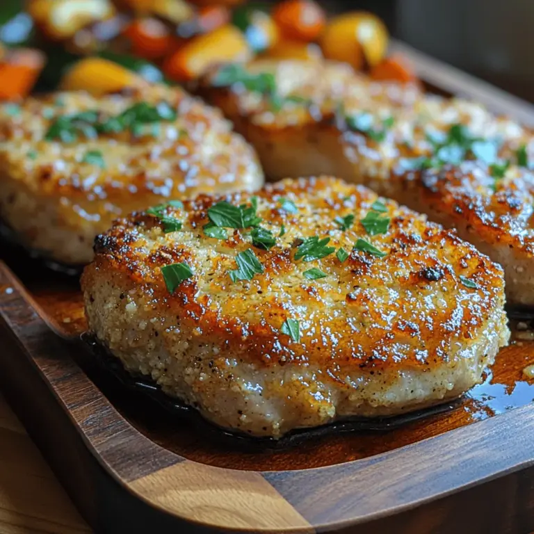 The allure of garlic parmesan crusted pork chops lies in their perfect blend of flavors and textures. The crispy coating, made from the finest ingredients, brings a delightful crunch to each bite, while the juicy pork chops provide a tender base that is simply irresistible. Garlic adds an aromatic depth that elevates the dish, making it a standout option for those who appreciate bold flavors.