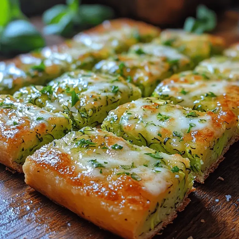 Zucchini Scarpaccia is a delightful dish that has its roots deeply embedded in the culinary traditions of Italy, particularly in the coastal regions. This unique recipe showcases the versatility of zucchini, transforming simple ingredients into a savory delight that can be enjoyed in various settings. Scarpaccia, often described as a thick, savory pancake or frittata, is not only a celebration of fresh vegetables but also a testament to the Italian philosophy of using seasonal and local produce in everyday meals.
