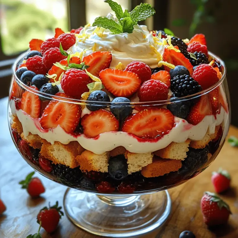 Trifles have a rich history that dates back to the 16th century in England when layered desserts first began to gain popularity. Traditionally, a trifle consists of layers of cake, cream, and fruit, all artfully arranged in a large glass dish to showcase its beautiful components. The combination of textures and flavors in trifles is what makes them so appealing—they offer a little bit of everything with each spoonful.