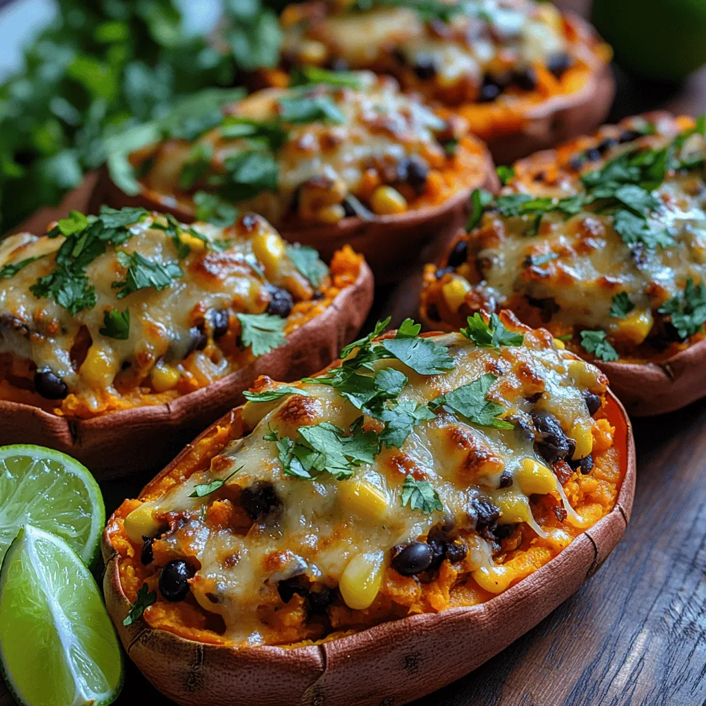 Savory Stuffed Sweet Potato Skins are a delightful twist on traditional stuffed potato dishes, offering a perfect combination of rich flavors and nutritious ingredients. This dish features the natural sweetness of baked sweet potatoes, hollowed out and filled with a savory mixture of black beans, corn, bell peppers, and spices. Not only are these stuffed skins satisfying and delicious, but they also provide a wealth of nutritional benefits that make them a standout option for various meals and occasions.