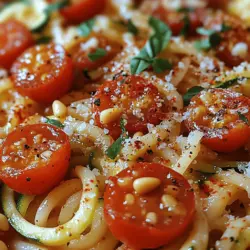 If you're on the lookout for a delightful and refreshing twist on traditional pasta, look no further than Zesty Lemon Zucchini Pasta. This dish not only embodies the essence of summer with its bright flavors and vibrant colors, but it also serves as a healthy alternative to heavier pasta dishes. The combination of fresh zucchini, juicy cherry tomatoes, and zesty lemon creates a symphony of flavors that will tantalize your taste buds.