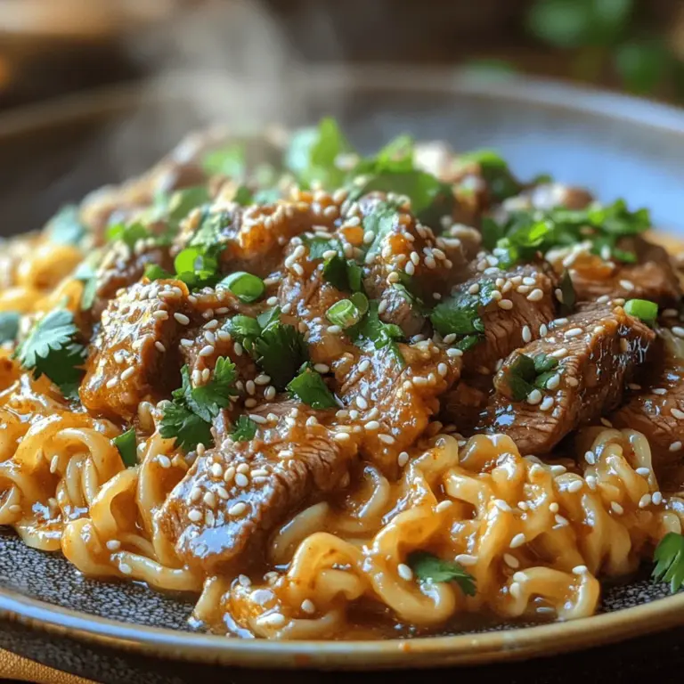 Garlic Butter Steak Lightning Noodles carry with them the essence of culinary creativity and versatility. Originating from various Asian influences, this dish embodies the spirit of one-pan meals that have become increasingly popular in modern cooking. The marriage of steak and noodles is a celebration of textures and flavors that caters to diverse palates; from the umami notes of the steak to the comforting essence of the noodles, this dish has something for everyone.