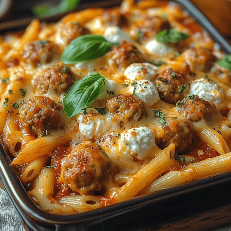 When it comes to comfort food, few dishes can rival the warm embrace of a casserole. These one-dish wonders are not only satisfying but also versatile, making them a staple in many households. The Savory Meatball Magic Casserole stands out as a perfect example of this genre, combining hearty meatballs, tender pasta, and a rich sauce into a delightful meal that is sure to please everyone at the table. This dish is particularly appealing for busy families or gatherings, as it allows for easy preparation and minimal cleanup.