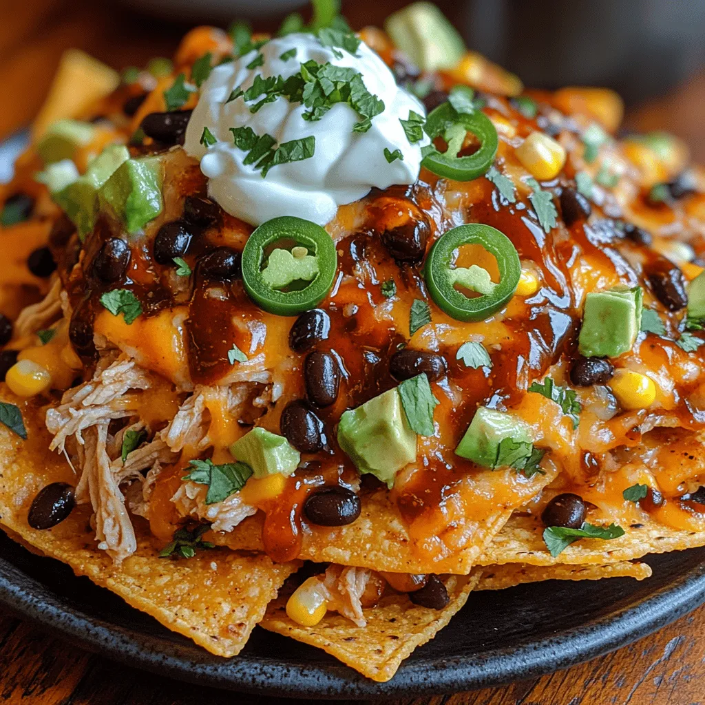 Nachos have a rich history that originated in Mexico, where they were invented in the 1940s by a man named Ignacio “Nacho” Anaya. His creation, which consisted of tortilla chips topped with melted cheese and jalapeños, quickly gained popularity and has since evolved into a versatile dish enjoyed around the world. The introduction of BBQ Pulled Chicken into this classic recipe takes nachos to new heights, adding a smoky, sweet, and savory twist that enhances the overall flavor profile.