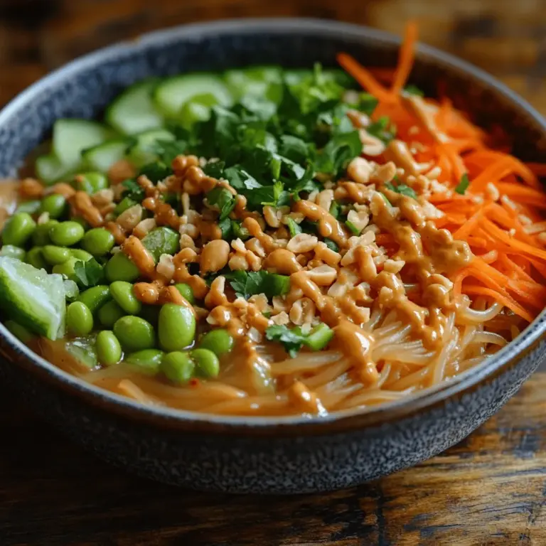 As the temperatures rise and summer days linger, there’s nothing quite as refreshing as a bowl of Chilled Peanut Noodle Delight. This vibrant dish is not only a feast for the eyes but also a delightful blend of flavors that perfectly balances nutrition and taste. Whether you're looking for a quick weeknight meal, a crowd-pleasing dish for gatherings, or a healthy option for meal prep, this recipe ticks all the boxes.