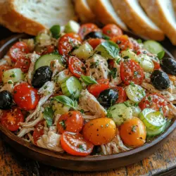 If you’re on the hunt for a refreshing and hearty dish that can easily transition from a casual lunch to a sophisticated dinner, look no further than the Italian Grinder Chicken Salad. This vibrant salad brings together an array of fresh ingredients that not only tantalize the taste buds but also provide a nourishing meal option. With its roots steeped in Italian sandwich culture, this salad captures the essence of the traditional Italian grinder while offering a lighter, more health-conscious alternative.