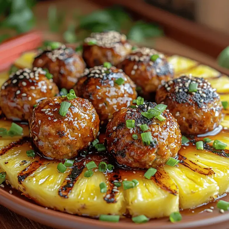 If you're on the hunt for a dish that beautifully marries sweet and savory flavors, look no further than juicy teriyaki pineapple meatballs. This delightful recipe is a perfect blend of tender meatballs infused with a rich, homemade teriyaki sauce, complemented by the tropical sweetness of pineapple. Whether you're preparing a weeknight dinner or hosting a gathering, these meatballs are sure to impress your family and friends, transforming any meal into a culinary adventure.