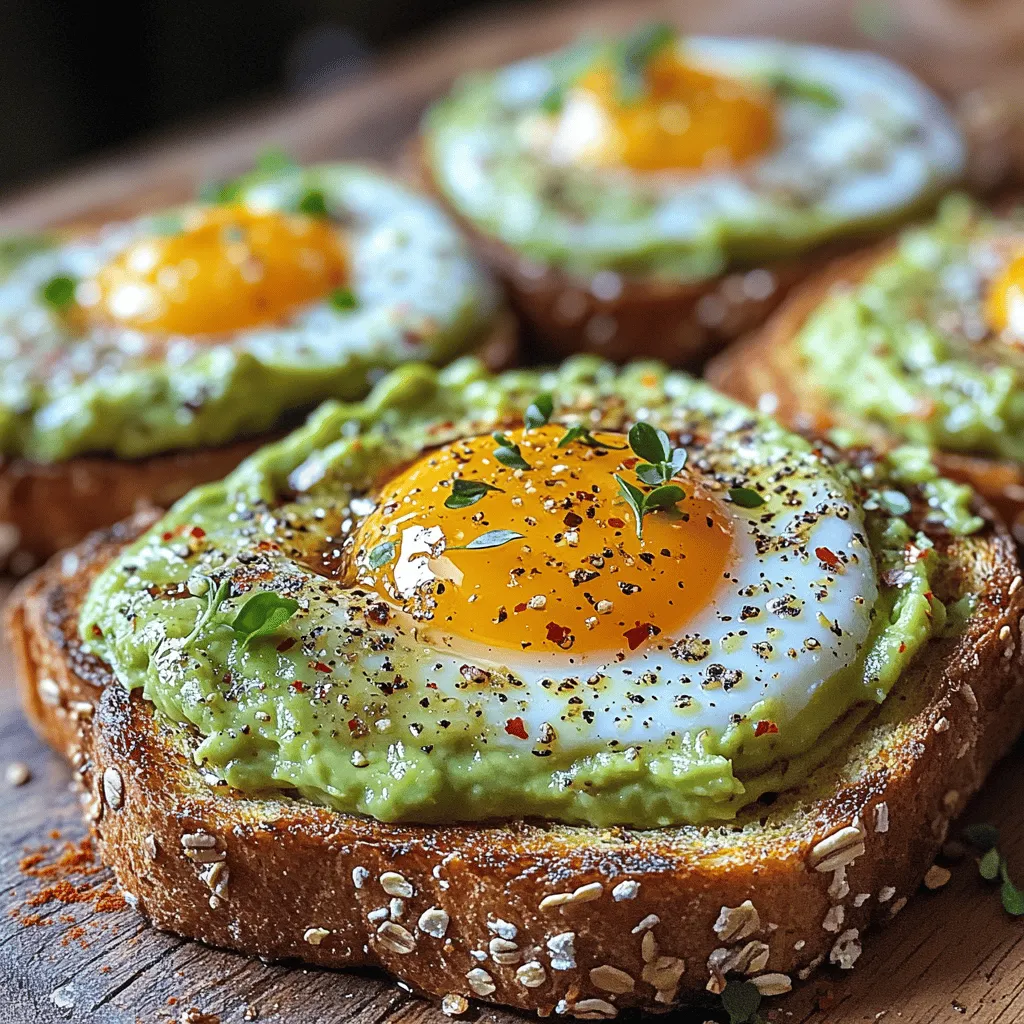 In recent years, avocado toast has emerged as a staple in modern cuisine, quickly becoming a favorite for breakfast and brunch enthusiasts alike. Its combination of vibrant flavors and nourishing ingredients makes it not just a meal, but an experience. The trendiness of this dish is not merely a fad; it embodies a shift towards healthier eating habits, where wholesome, nutrient-rich foods take center stage. Avocado Sunrise Toast takes the classic avocado toast to a new level by incorporating eggs, creating a delicious and satisfying option that fuels your day.