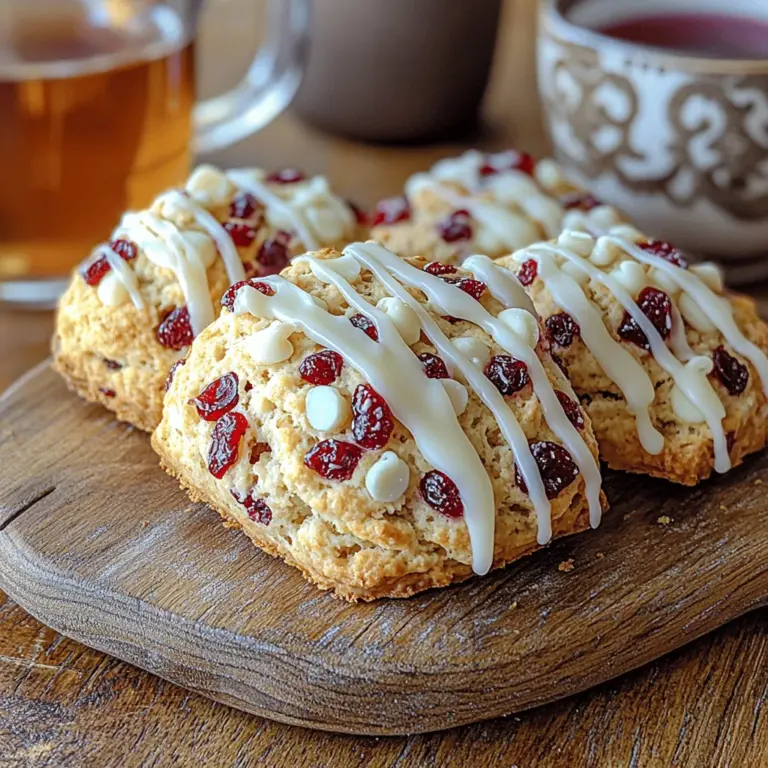 When it comes to baking, few treats are as inviting as freshly baked scones, especially when they are infused with seasonal flavors and finished with a touch of elegance. Our Cranberry Bliss Scones with White Chocolate Drizzle embody this delight beautifully, offering a perfect mix of tartness from cranberries and sweetness from white chocolate. These scones are not just a treat; they are a celebration of flavor that can elevate any breakfast, brunch, or afternoon tea.