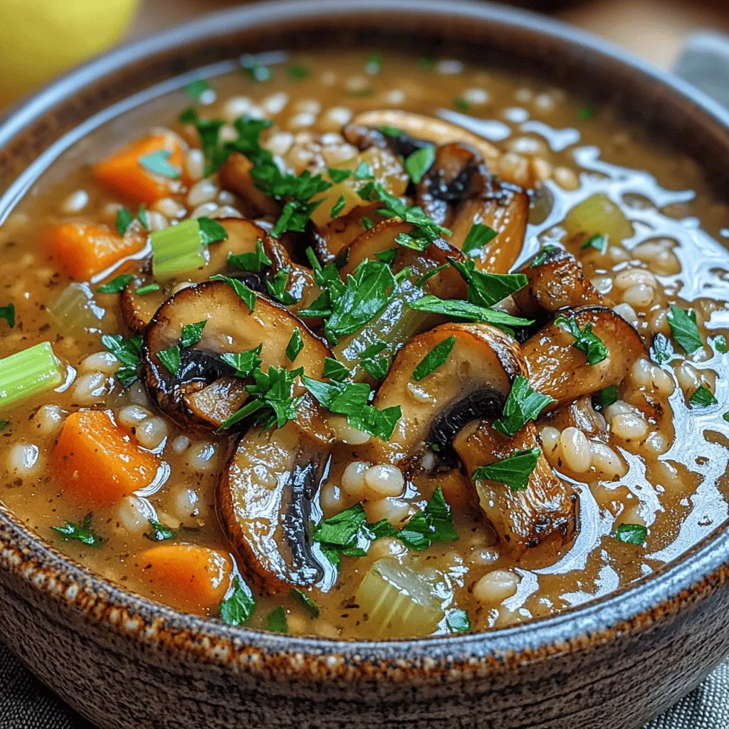When the chill of autumn settles in or a winter storm blankets the landscape outside, there’s nothing quite as comforting as a warm bowl of soup. One of the most heartwarming options is the Savory Roasted Mushroom Barley Soup. This dish beautifully marries the earthy flavors of roasted mushrooms with the nutty texture of pearl barley, resulting in a satisfying and nourishing meal. This soup is not only delicious but also offers an impressive nutritional profile that makes it a staple for health-conscious eaters.