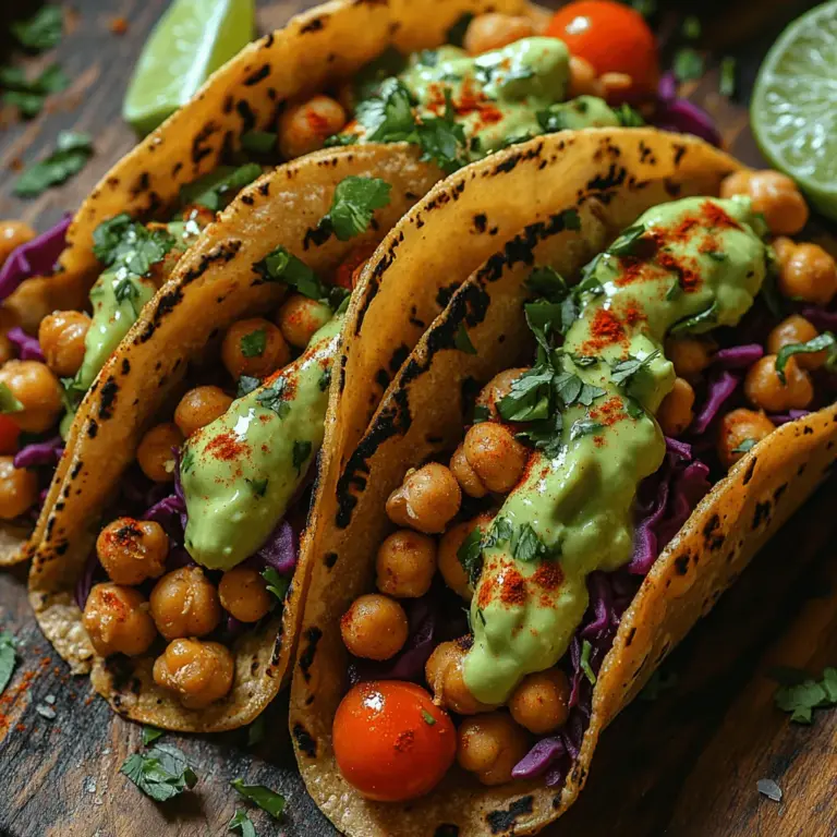 In the world of culinary delights, tacos have secured a special place for their vibrant flavors, diverse fillings, and the sheer joy they bring to the dining experience. However, for those seeking a healthier alternative that doesn’t compromise on taste, crispy chickpea tacos are a revelation. These delightful morsels are not only a feast for the taste buds but also a celebration of nutritious ingredients that cater to a variety of dietary preferences, including vegetarian, vegan, and gluten-free options.
