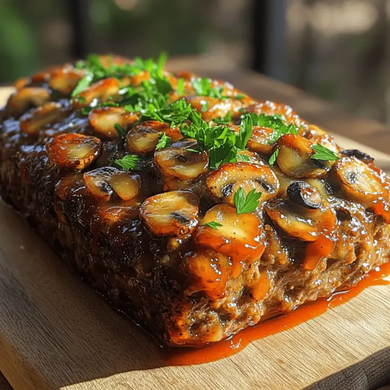 Meatloaf is a beloved classic that has graced dining tables for generations, cherished for its heartwarming flavors and comforting presence. This dish, often associated with home-cooked meals and family gatherings, evokes nostalgia with every bite. While traditional meatloaf holds its own, this recipe for Savory Mushroom Swiss Cheese Meatloaf takes a delightful twist on the original, elevating it to new culinary heights.