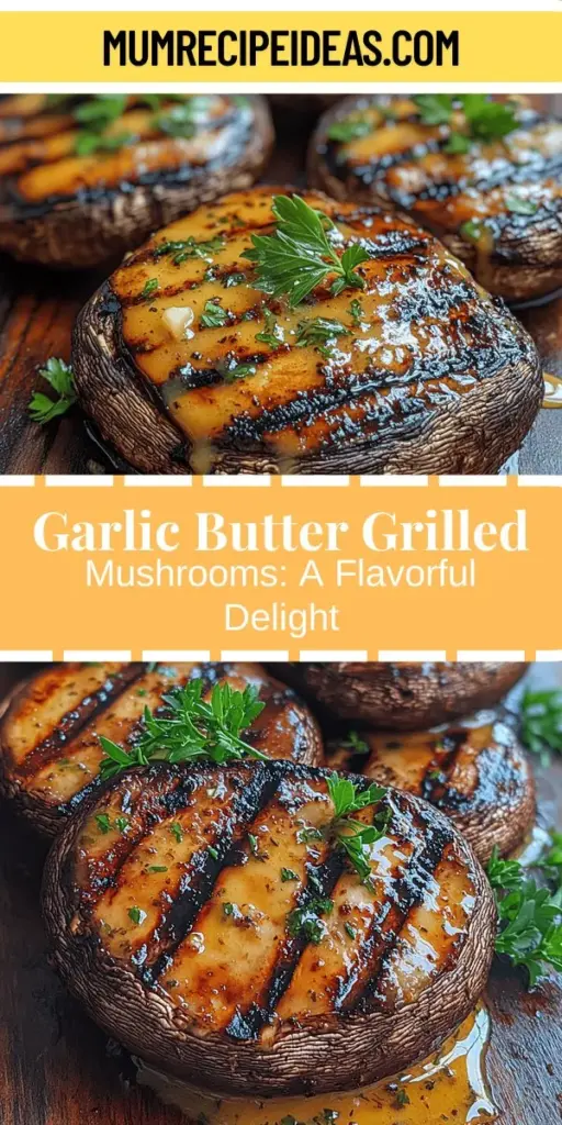 Discover the delightful flavors of savory garlic butter grilled mushrooms, a perfect blend of simplicity and taste. This versatile dish showcases the rich umami of portobello mushrooms, enhanced by aromatic garlic, fresh herbs, and zesty lemon juice. Ideal as a side, topping, or main course, these grilled mushrooms are packed with nutrients and health benefits. Elevate your meals year-round with this easy-to-make recipe that promises to impress!