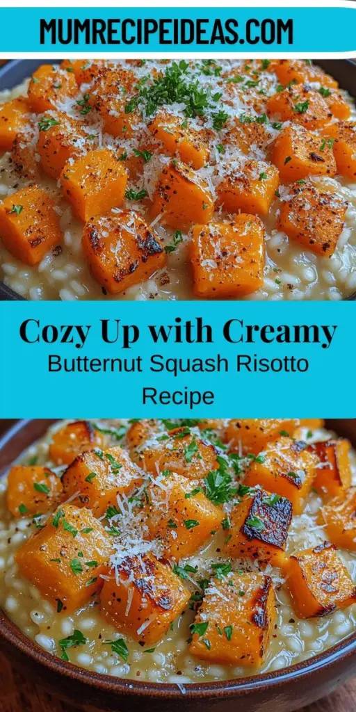 Warm up your autumn dinners with this delicious Creamy Roasted Butternut Squash Risotto. This comforting Italian classic features creamy Arborio rice paired with sweet, caramelized butternut squash for a perfect blend of flavors. Discover step-by-step instructions that make it easy for anyone to create this luxurious dish at home. Ideal for cozy weeknight meals or special occasions, it’s a dish that’s sure to impress your family and friends. Enjoy the rich taste and creamy texture that makes every bite satisfying.