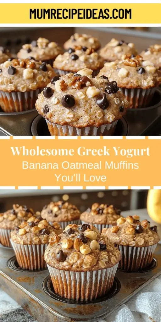 Discover the perfect breakfast treat with Greek Yogurt Banana Oatmeal Muffins. These wholesome muffins blend rolled oats, ripe bananas, and creamy Greek yogurt for a deliciously moist and nutritious option. Packed with protein and fiber, they make a satisfying snack any time of day. This article provides an easy recipe, highlights the health benefits of each ingredient, and offers customization tips to suit your taste. Bake up a batch and enjoy a guilt-free indulgence!