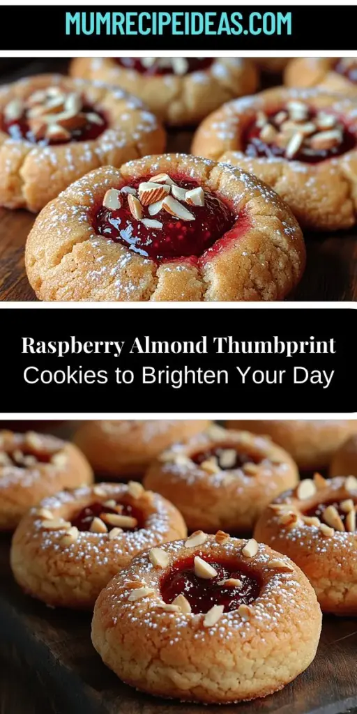Discover the irresistible charm of Raspberry Almond Thumbprint Cookies! These delightful treats feature a buttery base with a vibrant raspberry jam filling and a hint of almond, making them perfect for any occasion. Their unique blend of sweet and tart flavors evokes warmth and nostalgia, ensuring they’ll become a beloved addition to your baking repertoire. Enjoy them as a snack, share with friends, or gift to loved ones – these cookies are sure to impress!