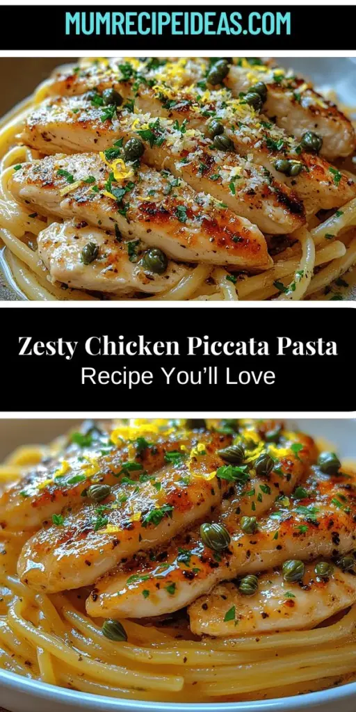 Discover the deliciousness of Zesty Chicken Piccata Pasta, a delightful dish that combines tender chicken and pasta in a vibrant lemon-caper sauce. This recipe is perfect for busy weeknights or special gatherings, showcasing how simple ingredients can create extraordinary flavors. Learn about the origins of Chicken Piccata, explore essential ingredients, and follow step-by-step instructions to craft this culinary masterpiece in your own kitchen. Enjoy a meal that’s both satisfying and memorable!