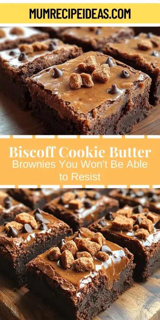 Discover the irresistible allure of Biscoff Cookie Butter Brownies, a delightful fusion of rich, fudgy brownies and the unique spiced flavor of Biscoff cookie butter. This recipe takes the classic brownie to new heights, delivering a moist and chewy treat that perfectly balances chocolate and caramelized notes. Ideal for gatherings or a cozy night in, these brownies are sure to become your new favorite dessert. Get ready to impress with this simple and delicious recipe!