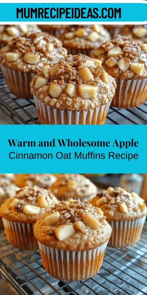 Discover the warmth and nostalgia of homemade Apple Cinnamon Oat Muffins. These delightful treats blend the sweet flavor of apples with the spicy essence of cinnamon, making them perfect for breakfast or as a satisfying snack. Packed with nutritious ingredients like rolled oats and whole wheat flour, they're a guilt-free indulgence. Whether you're enjoying them warm with tea or as a quick grab-and-go option, these muffins are a wholesome addition to any meal. Enjoy the delightful baking experience and the comforting aroma that fills your kitchen!
