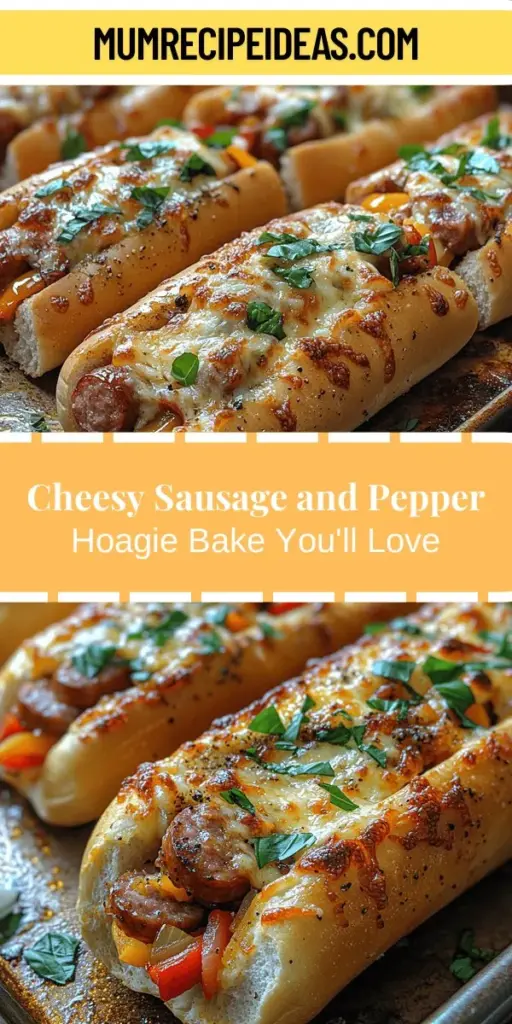 Indulge in the comforting goodness of a Cheesy Sausage and Pepper Hoagie Bake, perfect for cozy family meals or gatherings with friends. This hearty dish features savory Italian sausage, colorful bell peppers, and gooey cheese, all nestled in soft hoagie rolls. Easy to customize, it caters to various tastes and preferences. Just imagine biting into layers of melted cheese and perfectly cooked sausage—comfort food bliss awaits! Explore this recipe for a satisfying meal that everyone will love.