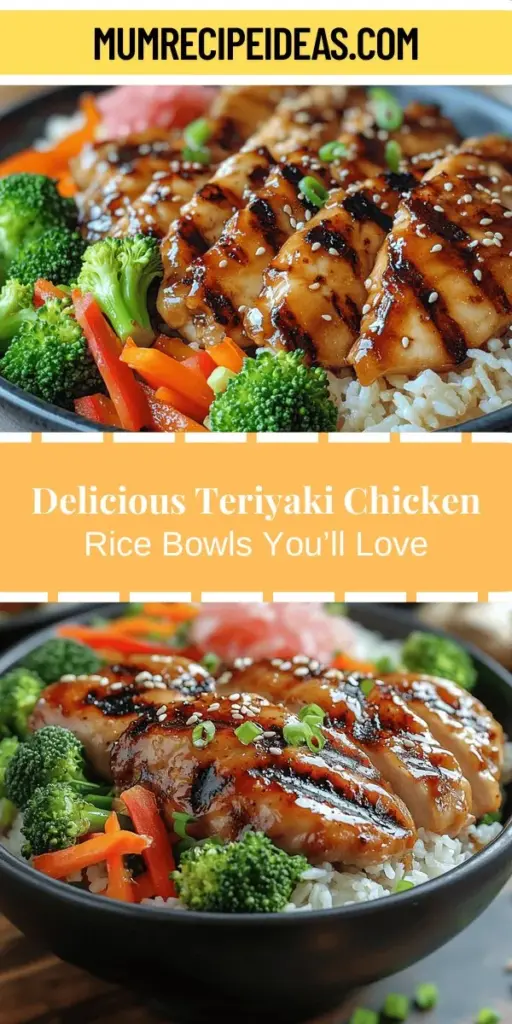 Dive into the delicious world of Teriyaki Chicken Rice Bowls, a popular favorite in Asian cuisine. This dish features tender, marinated chicken served over fluffy rice and fresh vegetables, creating a perfect harmony of flavors and textures. It's not only easy to prepare but also highly customizable to suit any dietary needs. Whether you choose chicken, tofu, or a mix of veggies, this healthy meal is sure to impress at family dinners or meal prep sessions. Explore this flavorful recipe today and enjoy a nutritious journey!