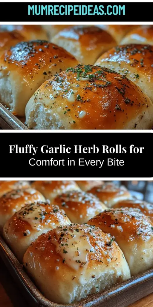 Discover the joy of baking with Fluffy Garlic Herb Dinner Rolls, a perfect addition to any meal. This comforting recipe combines simple ingredients like all-purpose flour, garlic, and fresh herbs to create soft, flavorful rolls that will impress your family and friends. Suitable for novice and experienced bakers alike, each step is clear and achievable. Enjoy the delightful aroma in your kitchen and savor the warmth of homemade goodness at your dining table.