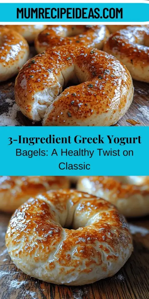 Discover the joy of making homemade bagels with this easy 3-ingredient Greek yogurt bagel recipe. Perfect for busy mornings, these bagels are simple to prepare using just Greek yogurt, self-rising flour, and an optional egg wash for that golden crust. Not only do they taste delicious, but they're also packed with protein and promote a healthy lifestyle. Follow our step-by-step guide to enjoy fresh, fluffy bagels that are perfect for any meal or snack!