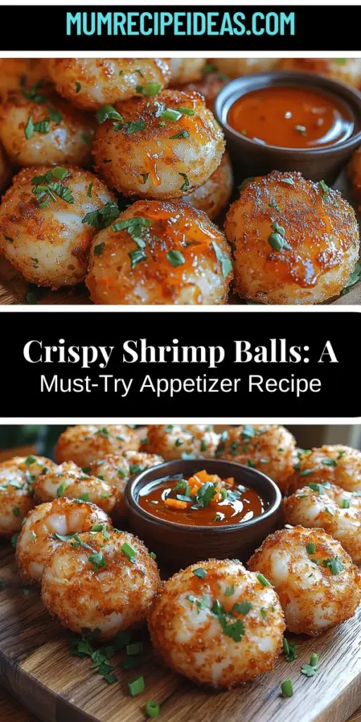 Discover the irresistible Crispy Shrimp Balls Delight that will elevate your appetizer game! These flavorful bites combine a crunchy exterior with a succulent shrimp filling, seasoned to perfection. Ideal for any gathering, they pair beautifully with a tangy sweet chili sauce. Learn the essential ingredients and step-by-step instructions to create this sensational dish at home. Perfect for impressing guests or enjoying a tasty snack. Enjoy the burst of flavor in every bite!