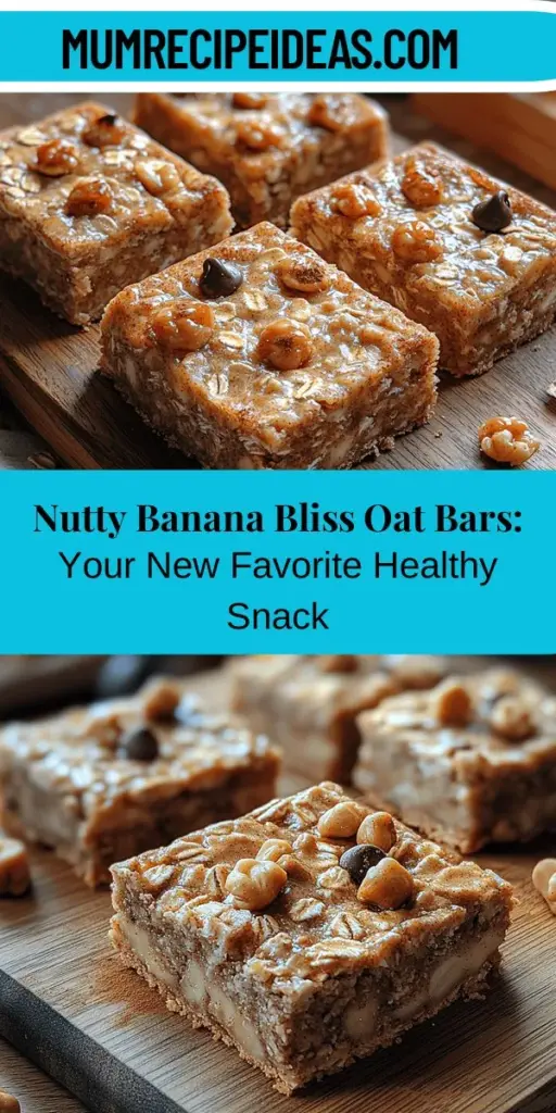 Discover the joy of healthy snacking with Nutty Banana Bliss Oat Bars! These delightful bars combine rolled oats, ripe bananas, and creamy nut butter for a nutritious treat perfect for any time of day. Packed with energy-boosting ingredients, they offer a deliciously satisfying option that’s easy to make. Customize your bars with nuts, dried fruits, or even a hint of chocolate for a special touch. Enjoy them at breakfast, post-workout, or as a fun addition to lunchboxes!