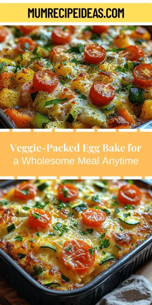 Discover the delicious Garden Delight Veggie Loaded Egg Bake, a versatile dish perfect for breakfast, brunch, or dinner. This nutritious recipe is packed with vibrant vegetables and protein-rich eggs, catering to various dietary needs. Easy to customize with your favorite ingredients, it features wholesome components like bell peppers, zucchini, spinach, and cheese for a flavor-packed experience. Enjoy this colorful dish that supports a healthy lifestyle and delights your taste buds!