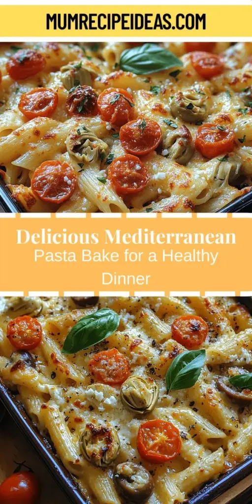 Discover the deliciousness of a Mediterranean Pasta Bake, a vibrant dish that combines comfort food with healthful ingredients. Packed with fresh vegetables, whole grains, and lean proteins, this bake is not only satisfying but also nutritious. Infused with rich Mediterranean flavors like tomatoes, olives, and aromatic herbs, it’s perfect for family dinners or meal prep. Enjoy a wholesome meal that delights the taste buds while supporting your well-being. Try this delightful recipe today!
