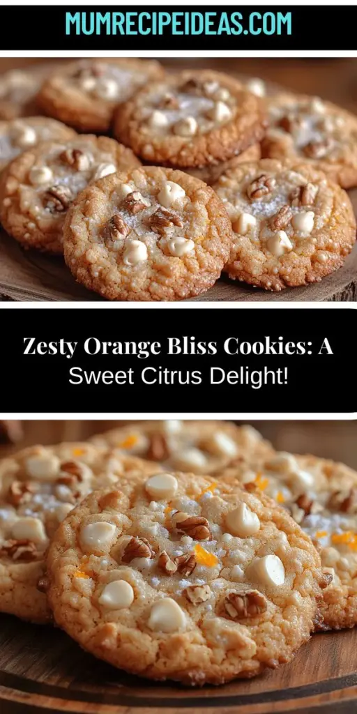 Treat yourself to the refreshing delight of Zesty Orange Bliss Cookies! This delectable recipe combines the bright tang of fresh orange zest with rich chocolate chips for a unique twist on traditional cookies. With a soft, chewy texture and a burst of citrus flavor, they’re perfect for any occasion—from casual family dinners to festive gatherings. Follow this easy guide and impress your friends and family with delicious homemade cookies straight from your kitchen. Enjoy the warm, inviting smell of freshly baked bliss!