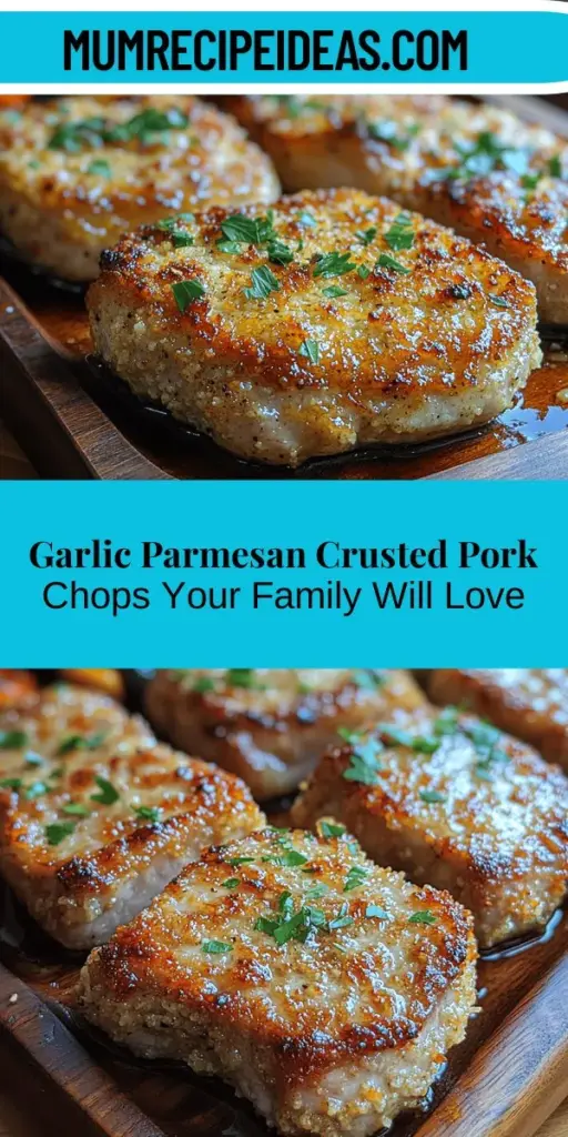 Discover the deliciousness of garlic parmesan crusted pork chops, a dish that’s perfect for family dinners or special occasions. This recipe blends the rich flavors of juicy, bone-in pork chops with a crispy, savory garlic and parmesan coating. Easy to make and wonderfully versatile, these chops can be paired with a variety of sides like mashed potatoes or fresh salads. Enjoy a satisfying meal that brings everyone together around the table!
