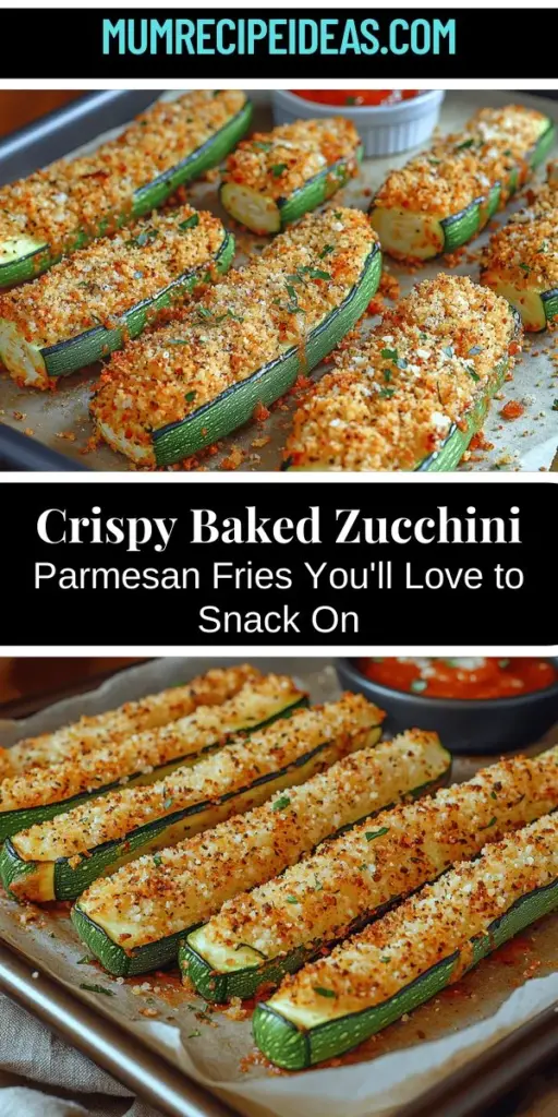 Discover the joy of healthy snacking with crispy baked zucchini parmesan fries! This delicious alternative to traditional fries combines the mild flavor of zucchini with a crunchy, cheesy coating that delights your taste buds. Easy to make and perfect for any occasion, these fries are low in calories and rich in nutrients. Bake them to enjoy a guilt-free, flavorful treat that sneaks in veggies, making them a hit for the whole family!