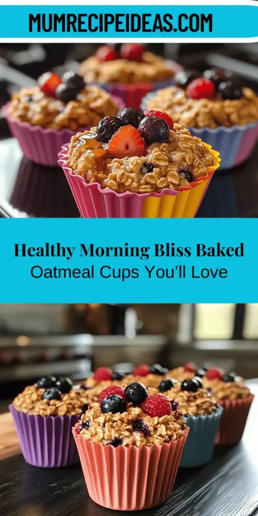 Start your day with a nutritious boost by trying Morning Bliss Baked Oatmeal Cups! These easy-to-make, portable treats are packed with rolled oats, fresh fruits, and optional nuts or chocolate, making them a healthy and customizable breakfast option. Ideal for busy mornings or family brunches, these oatmeal cups provide long-lasting energy and delightful flavors. Explore the simple recipe and discover how to make this wholesome breakfast a staple in your routine. Enjoy the benefits of a balanced meal that’s delicious and satisfying!
